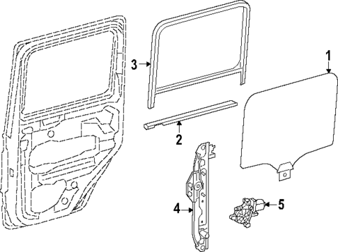 Glass - Rear Door for 2025 Mercedes-Benz G63 AMG #0