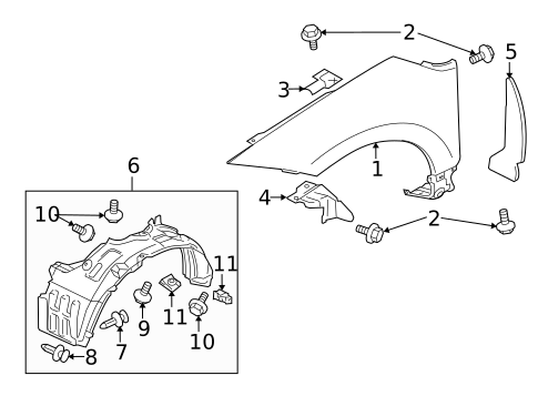 Fender & Components for 2010 Mitsubishi Eclipse #0