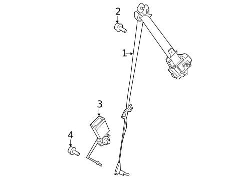 Seat Belt for 2021 Hyundai Palisade #3
