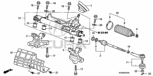 P.S. Gear Box for 2009 Acura RDX #0