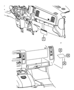 4680610AA - Labels: Air Bag Warning Label for Chrysler: 200, 300, Sebring, Town &amp; Country | Dodge: Avenger, Challenger, Charger, Durango, Grand Caravan, Journey, Ram 1500, Ram 2500, Ram 3500, Viper | Fiat: 500 | Jeep: Grand Cherokee, Wrangler | Ram: 1500, 2500, 3500, C/V | SRT: Viper Image