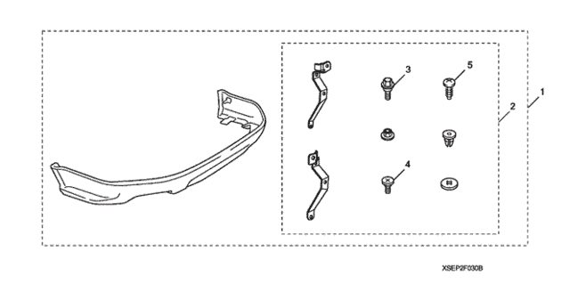 Rear Under Spoiler (2) for 2008 Acura TL #0