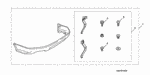 90110SE0003 - Accessory Components: BOLT C, BUMPER for Acura Image