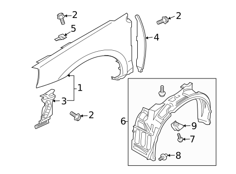 Fender & Components for 2006 Mitsubishi Galant #0