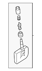 GDDL37140 - Electrical: Tire Pressure Monitoring System (TPMS) Sensor for Mazda: 2, 3, 5, 6, CX-3, CX-5, CX-9, MX-5 Miata Image