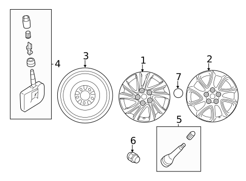 Tire Pressure Monitor Components for 2019 Mazda 6 #12