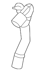 LX6Z8A577A - Cooling System: Hose for Ford: Escape | Lincoln: Corsair Image