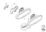 51167115941 - Vehicle Trim: Base Plate, Rear View Mirror, Interior for Mini Image