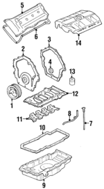 12553720 - Engine: Oil Tube for Cadillac: Eldorado Image