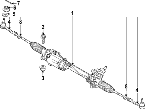 Steering Gear & Linkage for 2024 Genesis Electrified G80 #0