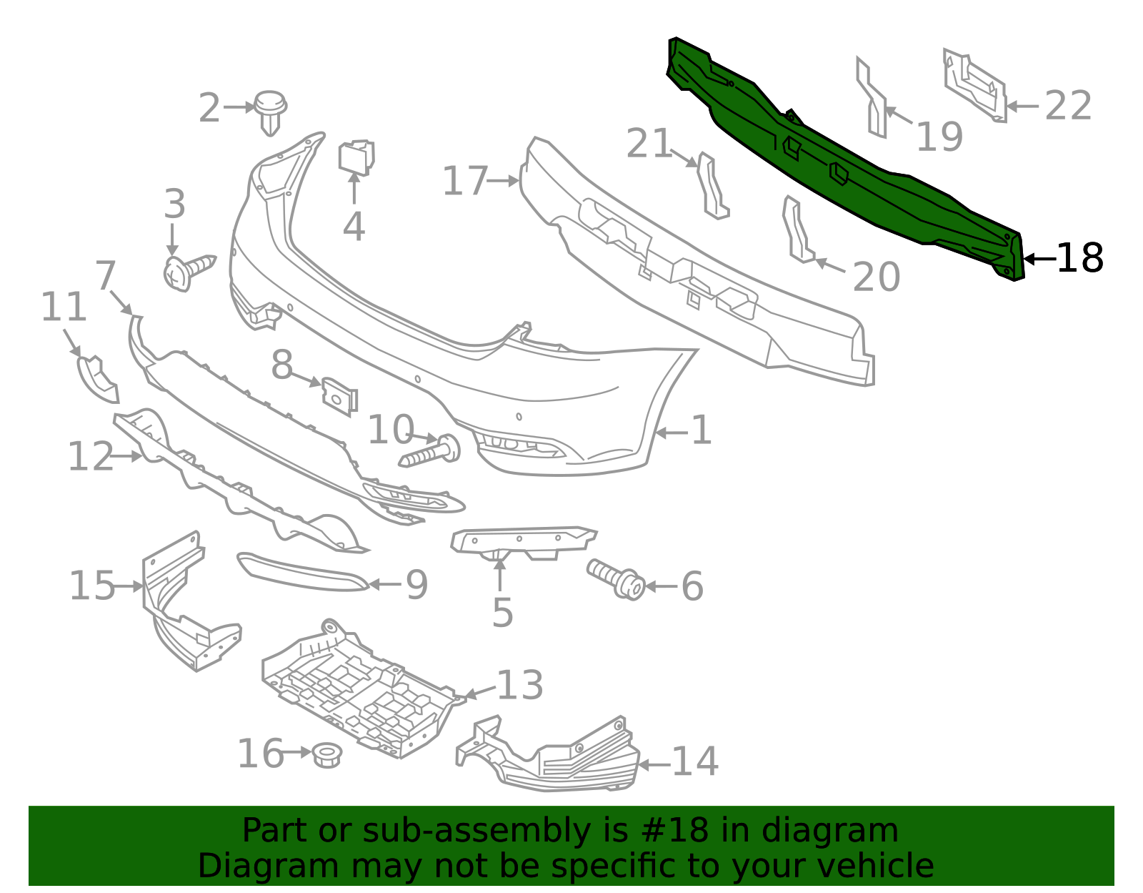 86631-A7210 - Impact Bar 2014-2016 Kia Forte Koup | Kia.Parts Store