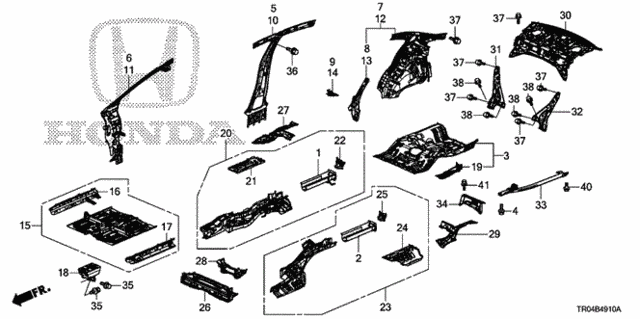Floor - Inner Panel for 2012 Honda Civic #0