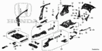 17525SAA003 - Body/Air Conditioning: BOLT-WASHER (10X45) for Honda Image