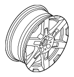 36115A269E0 - Suspension: Wheel, Alloy for Mini Image