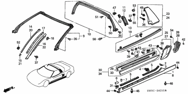 Molding for 2004 Acura NSX #0