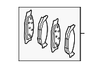 68035576AA - Brakes: Disc Brake Pad Set for Mopar Image