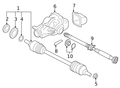 Axle & Differential for 2016 BMW X4 #0