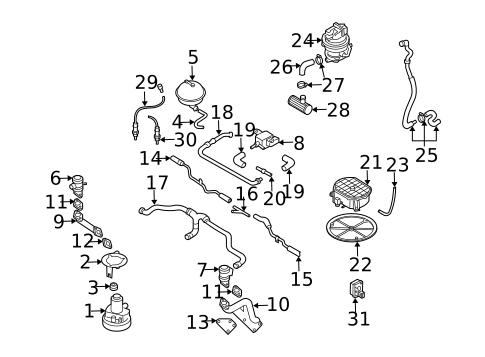Fuel System Components for 2002 Audi A6 Quattro #1