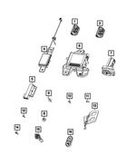 68384455AC - Electrical: Integrated Key Fob Transmitter for Mopar Image