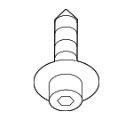 WHT003841 - Body: Floor Pan Splash Shield Screw for Audi Image