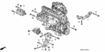11950PAAA00 - Engine: STIFFENER, ENGINE for Honda Image
