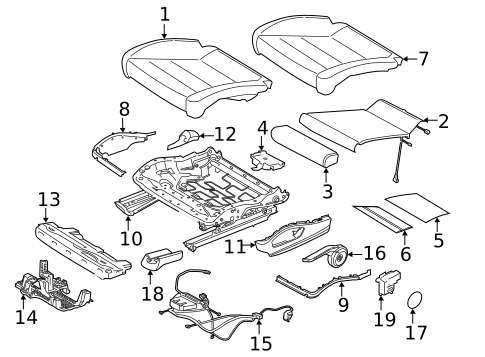 Seat Components for 2018 Porsche Cayenne #0