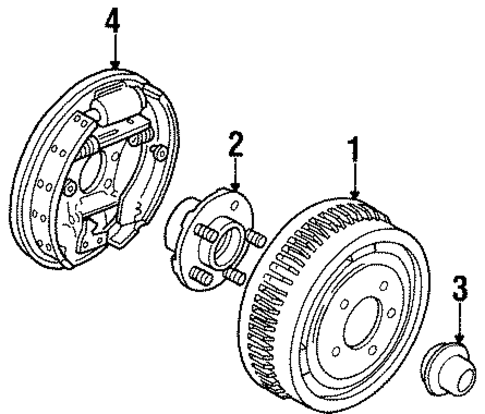 Rear Brakes for 1996 Mercury Sable #2
