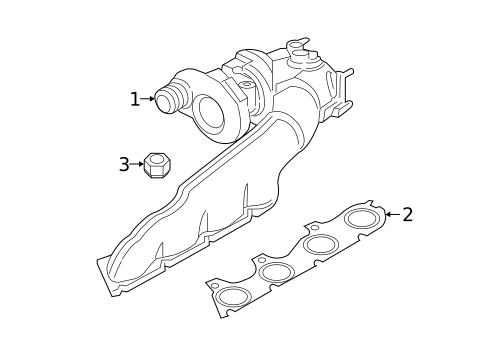 Exhaust Manifold for 2017 Audi RS7 #0