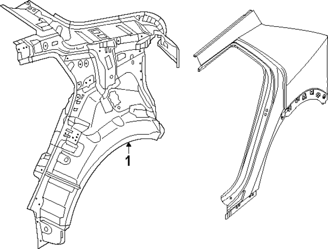 71601PI000 - : Quarter Panel for Hyundai Image