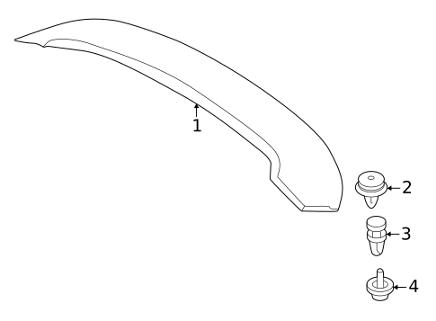 Spoiler for 2024 Fiat 500E #0
