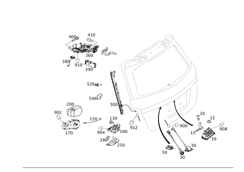 Locking System for 2010 Mercedes-Benz GLK350 #0