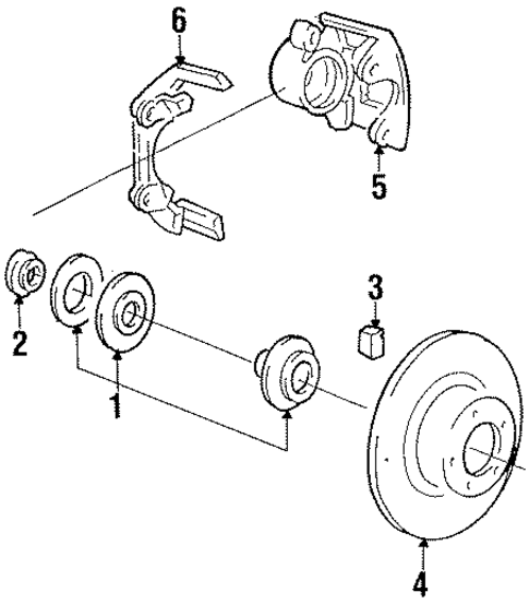 Front Brakes for 1991 Dodge Spirit #0