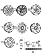 1BD59GSAAD - Wheels: Aluminum Wheel for Chrysler: Town &amp; Country | Dodge: Grand Caravan Image