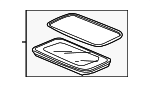 70200T3LA02 - Body: Sunroof Glass for Honda: Accord Image