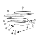 68550080AA - : Hood Prop Rod Bracket, Right for Mopar Image