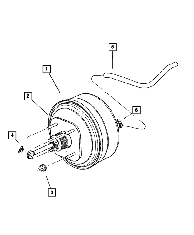 4683844AC - Service Brakes: Power Brake Booster for Mopar Image
