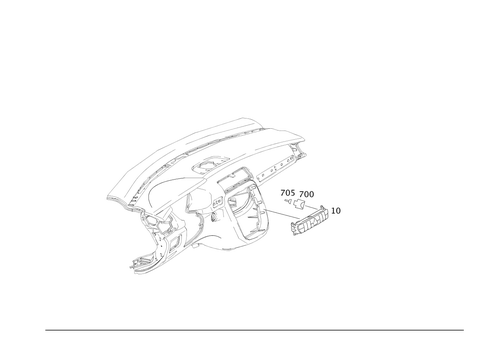Switch in Instrument Panel and Center Console for 2006 Mercedes-Benz R500 #0