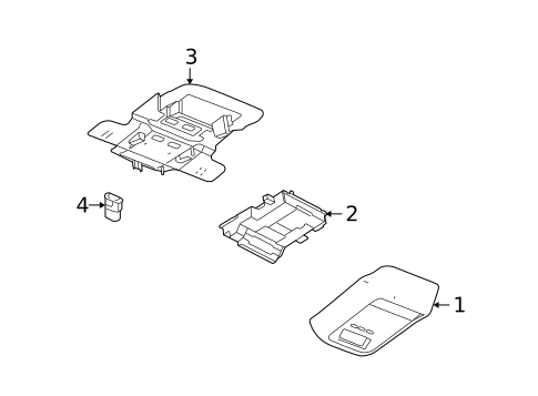 Overhead Console for 2010 Ford Crown Victoria #0