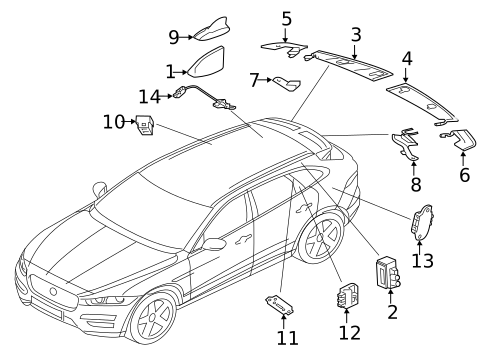 Antenna & Radio for 2020 Jaguar F-Pace #0