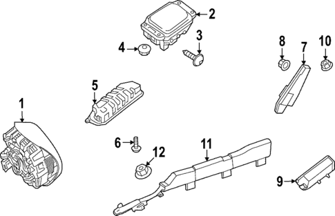 Air Bag Components for 2025 Mercedes-Benz SL63 AMG S E Performance #0