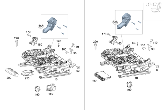 9104508 - Driver Seat: Height Adjustment for Mercedes-Benz: E400, E450, E53 AMG Image image