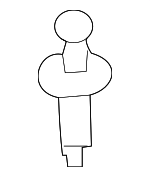 155308231 - Body: Grille Assembly Clip for Nissan: 240SX, Murano, Quest Image