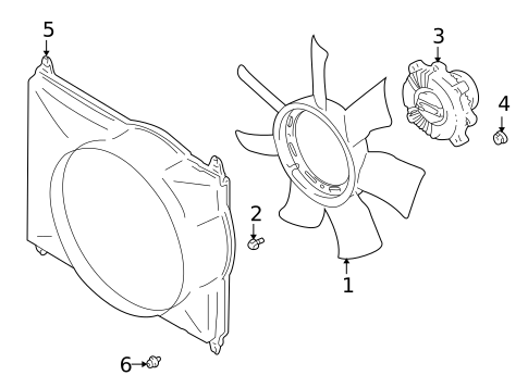 Cooling Fan for 1999 Suzuki Grand Vitara #0