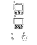 1UJ97DX9AL - Air Conditioners and Heaters: Center Stack Controls for Mopar Image