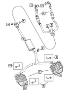 68038396AH - : Front Pipe And Converter, Right for Chrysler: 300 | Dodge: Charger Image