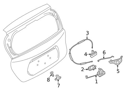 Liftgate for 2017 Nissan Versa Note #1