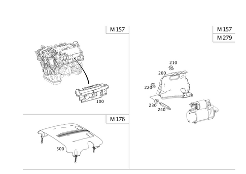Shielding and Soundproofing At Engine, Transmission, Front Axle Transmission for 2016 Mercedes-Benz G65 AMG #0