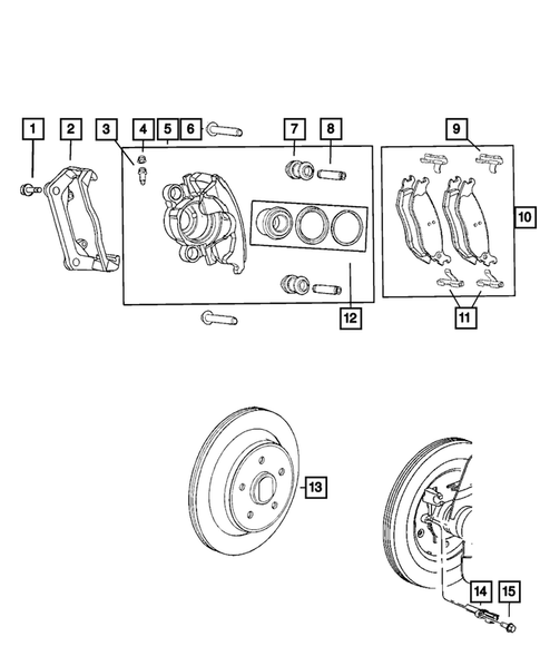 Rear Brakes for 2008 Dodge Durango #0