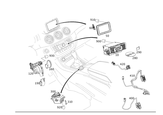 2189062804 - Electrical System: Memory Card for Mercedes-Benz: SLC300, SLC43 AMG, SLK250, SLK300, SLK350, SLK55 AMG Image