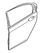 41527423702 - Body: Door Shell for BMW: 740e xDrive, 740i, 740i xDrive, 745e xDrive, 750i, 750i xDrive, M760i xDrive Image